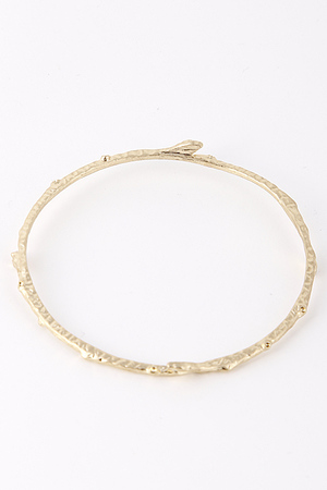Skinny Tree Branch Detailed Bangle Bracelet 5ECA9